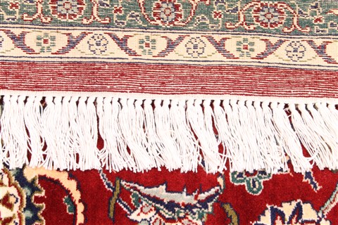 Tabriz Beige Hand Knotted 71 X 101 Area Rug 254-30099 Image 6
