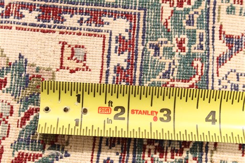 Tabriz Beige Hand Knotted 71 X 101 Area Rug 254-30099 Image 7