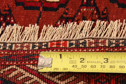 Bokhara Red Hand Knotted 35 X 411 Area Rug 253-30101 Image 4