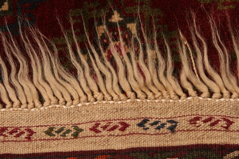 Yamouth Red Hand Knotted 36 X 62 Area Rug 253-30103 Image 5