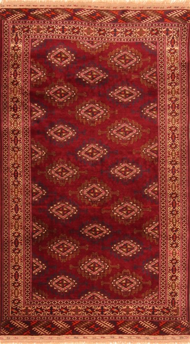 Yamouth Red Hand Knotted 36 X 62 Area Rug 253-30103 Image 0