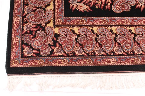 Tabriz Brown Hand Knotted 80 X 100 Area Rug 254-30104 Image 1
