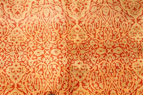 Tabriz Beige Hand Knotted 81 X 102 Area Rug 254-30107 Image 2
