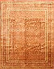 Tabriz Beige Hand Knotted 81 X 102 Area Rug 254-30107 Thumb 0