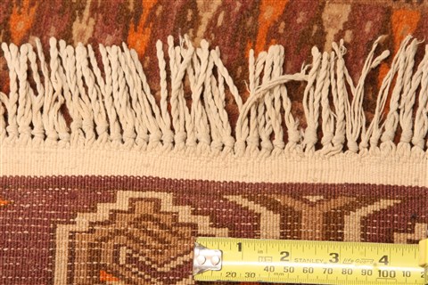 Bokhara Purple Hand Knotted 42 X 64 Area Rug 253-30108 Image 4