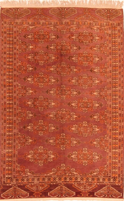 Bokhara Purple Hand Knotted 42 X 64 Area Rug 253-30108 Image 0