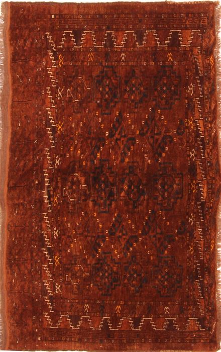 Kunduz Red Hand Knotted 29 X 47 Area Rug 253-30110 Image 0