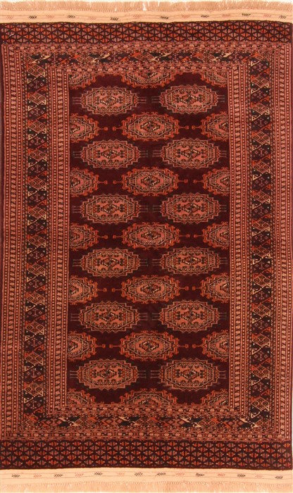 Jaldar Red Hand Knotted 41 X 63 Area Rug 253-30111 Image 0