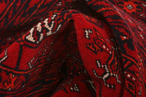 Bokhara Red Hand Knotted 310 X 58 Area Rug 253-30114 Image 1