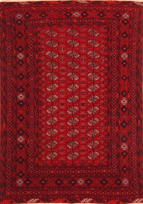 Bokhara Red Hand Knotted 310 X 58 Area Rug 253-30114 Image 0