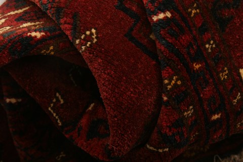 Turkman Red Hand Knotted 33 X 52 Area Rug 253-30117 Image 1