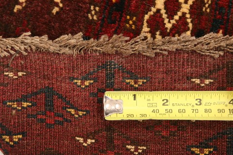 Turkman Red Hand Knotted 33 X 52 Area Rug 253-30117 Image 4