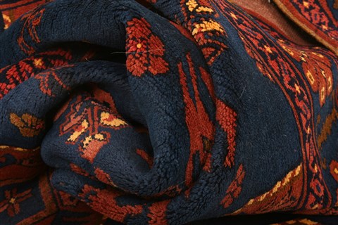 Bokhara Blue Hand Knotted 49 X 511 Area Rug 253-30120 Image 1
