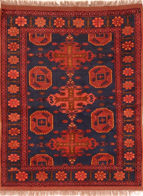Bokhara Blue Hand Knotted 49 X 511 Area Rug 253-30120 Image 0