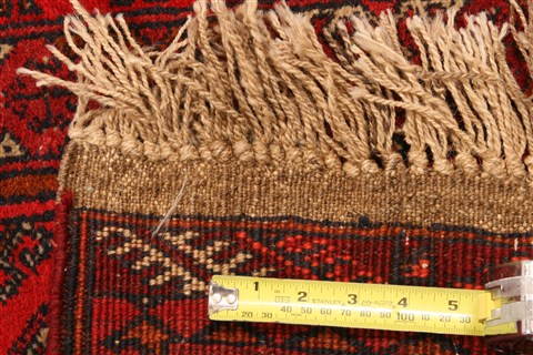 Bokhara Red Hand Knotted 37 X 65 Area Rug 253-30121 Image 4
