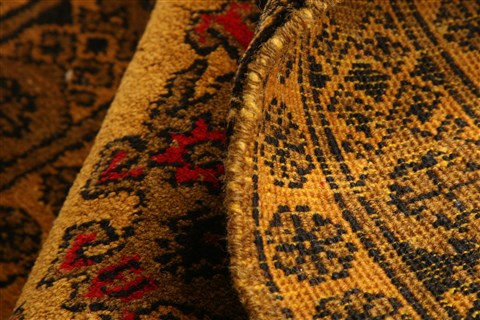 Baluch Yellow Runner Hand Knotted 25 X 56 Area Rug 253-30122 Image 2