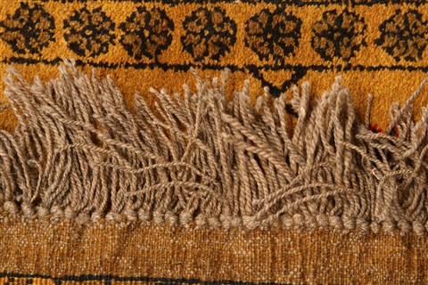 Baluch Yellow Runner Hand Knotted 25 X 56 Area Rug 253-30122 Image 4