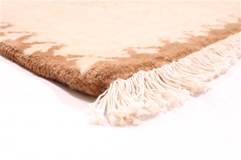 Tabriz Beige Hand Knotted 113 X 1411 Area Rug 254-30125 Image 4