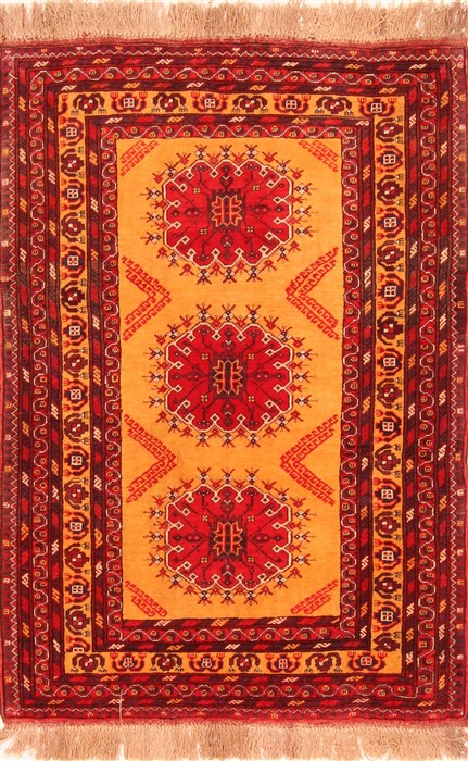 Kizalayak Red Hand Knotted 42 X 61 Area Rug 253-30128 Image 0
