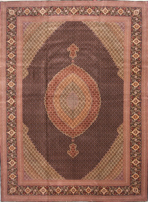Mahi Brown Hand Knotted 119 X 161 Area Rug 254-30129 Image 0