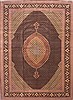Mahi Brown Hand Knotted 119 X 161 Area Rug 254-30129 Thumb 0