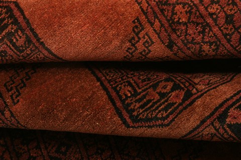 Turkman Red Hand Knotted 35 X 65 Area Rug 100-30130 Image 3