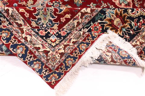 Tabriz Red Hand Knotted 112 X 171 Area Rug 254-30131 Image 13