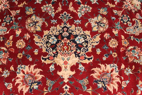 Tabriz Red Hand Knotted 112 X 171 Area Rug 254-30131 Image 8