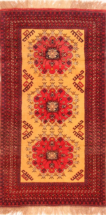 Kizalayak Red Hand Knotted 36 X 65 Area Rug 100-30134 Image 0