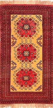 Kizalayak Red Hand Knotted 3'6" X 6'5"  Area Rug 100-30134