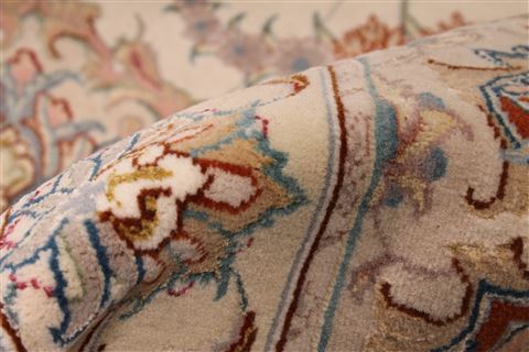Tabriz Beige Hand Knotted 116 X 173 Area Rug 254-30136 Image 4