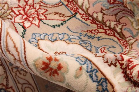 Tabriz Beige Hand Knotted 116 X 173 Area Rug 254-30136 Image 17