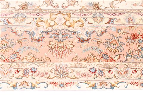 Tabriz Beige Hand Knotted 116 X 173 Area Rug 254-30136 Image 6