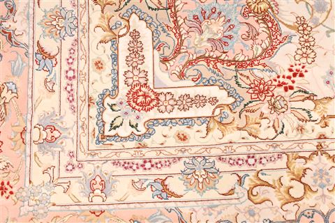 Tabriz Beige Hand Knotted 116 X 173 Area Rug 254-30136 Image 7
