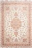 Tabriz Beige Hand Knotted 116 X 173  Area Rug 254-30136 Thumb 0