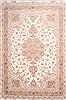Tabriz Beige Hand Knotted 116 X 173 Area Rug 254-30136 Thumb 0