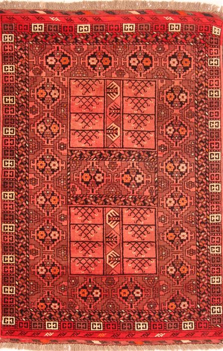 Kizalayak Red Hand Knotted 39 X 56 Area Rug 253-30138 Image 0