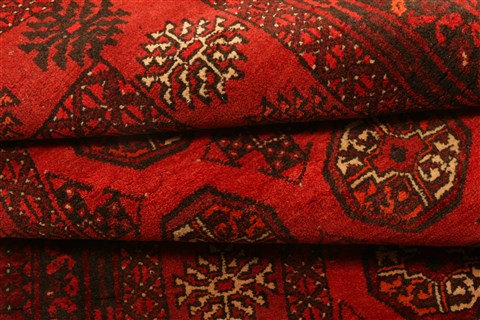 Bokhara Red Hand Knotted 34 X 65 Area Rug 253-30140 Image 3