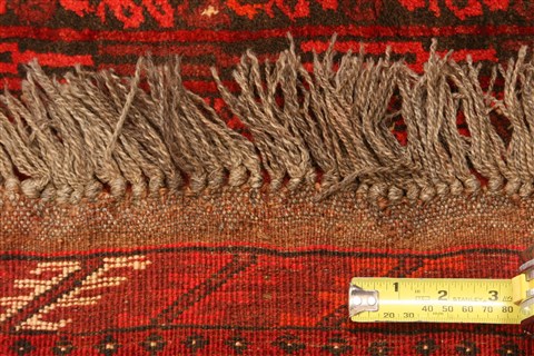 Bokhara Red Hand Knotted 34 X 65 Area Rug 253-30140 Image 4