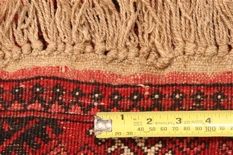Bokhara Red Hand Knotted 36 X 65 Area Rug 100-30141 Image 4