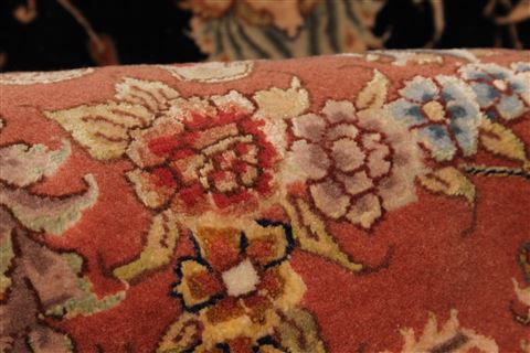 Tabriz Beige Round Hand Knotted 113 X 113 Area Rug 254-30145 Image 4