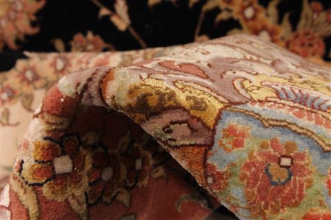 Tabriz Beige Round Hand Knotted 113 X 113 Area Rug 254-30145 Image 15