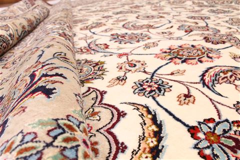 Isfahan Beige Hand Knotted 1111 X 167 Area Rug 254-30147 Image 12