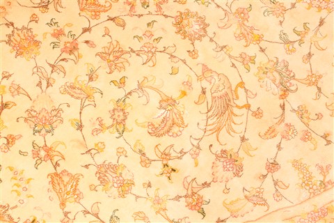 Tabriz Beige Round Hand Knotted 113 X 113 Area Rug 254-30148 Image 5