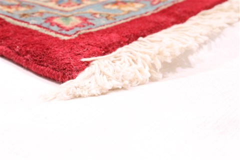 Kerman Red Hand Knotted 114 X 154 Area Rug 254-30154 Image 8