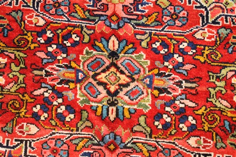 Mahal Multicolor Hand Knotted 113 X 172 Area Rug 254-30155 Image 4