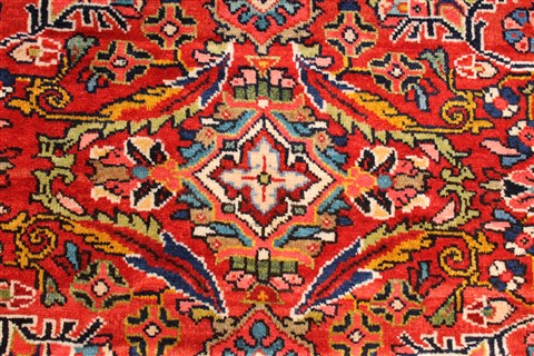 Mahal Multicolor Hand Knotted 113 X 172 Area Rug 254-30155 Image 9