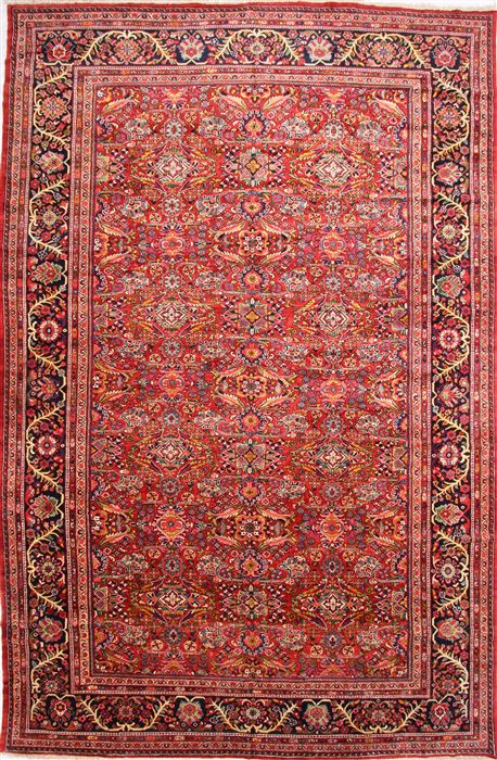 Mahal Multicolor Hand Knotted 113 X 172 Area Rug 254-30155 Image 0