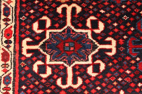 Karajeh Beige Runner Hand Knotted 44 X 147 Area Rug 254-30157 Image 5