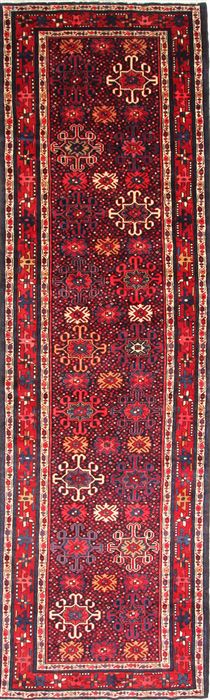 Karajeh Beige Runner Hand Knotted 44 X 147 Area Rug 254-30157 Image 0
